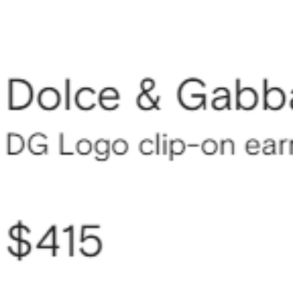 Dolce & Gabbana Clip On Earrings - Picture 2 of 4
